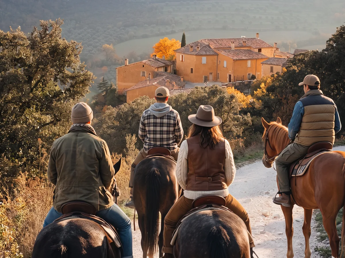Balade à cheval en Ardèche, autour de Aubenas